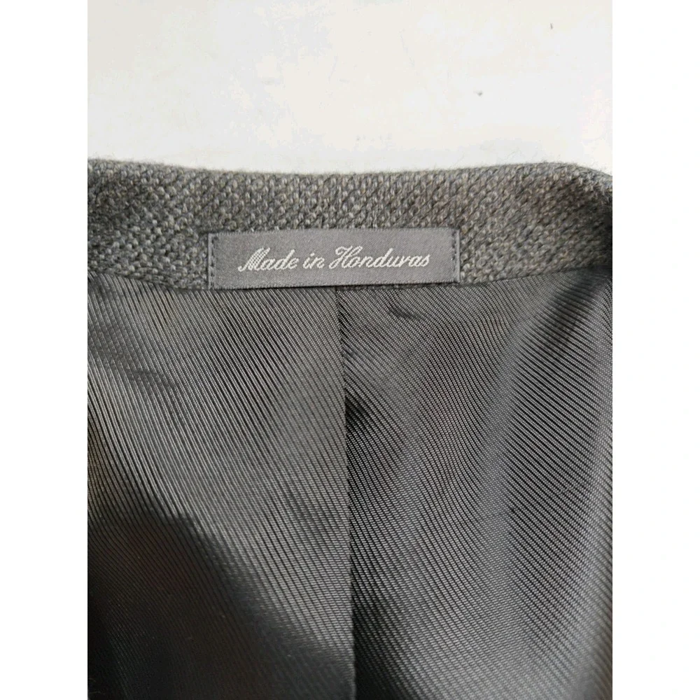 Oscar De La Renta Mens Wool Cashmere Blazer Sport Coat 40R Gray 3 Button L502